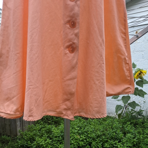 Vintage Peach Full Midi Skirt - Picture 4 of 8